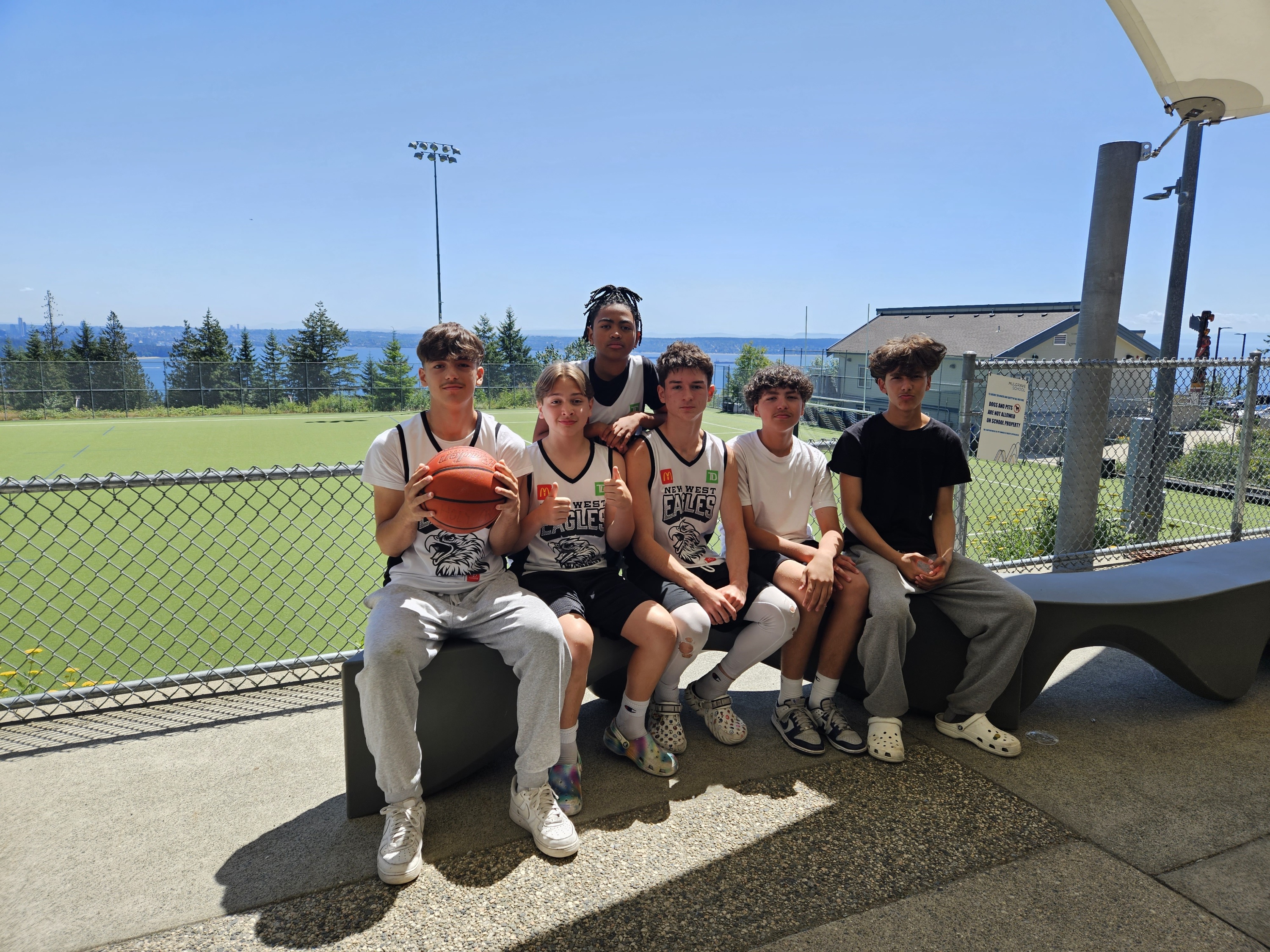 The New West Eagles together between games